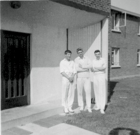 Cricketers  - Mick Povey, Pete Larter and Ted Reed
