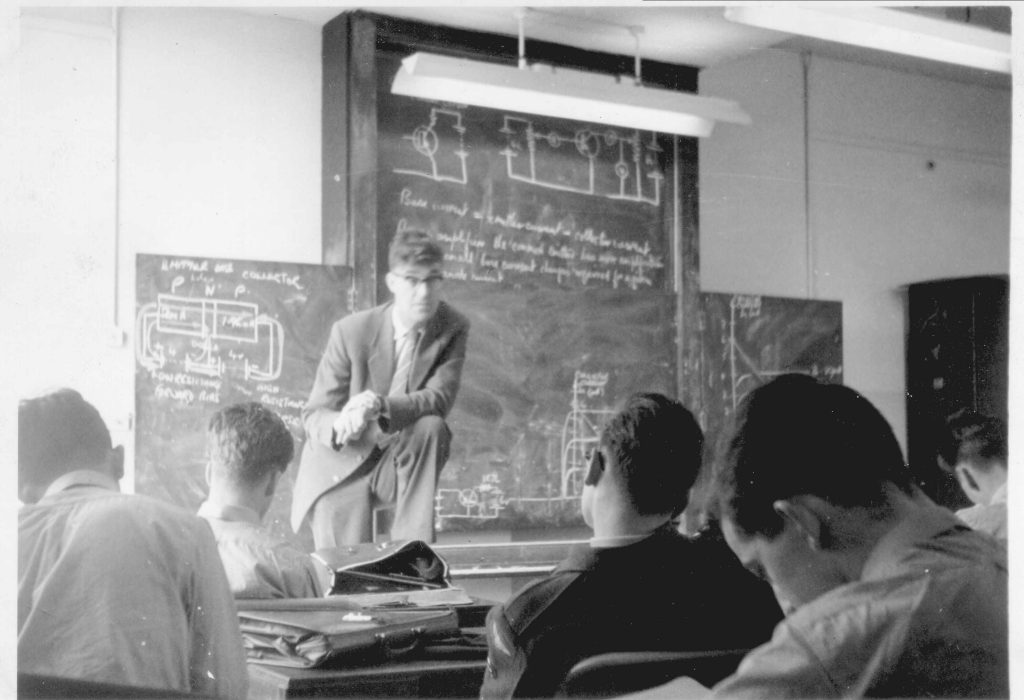 Mr Sims teaches transistor theory